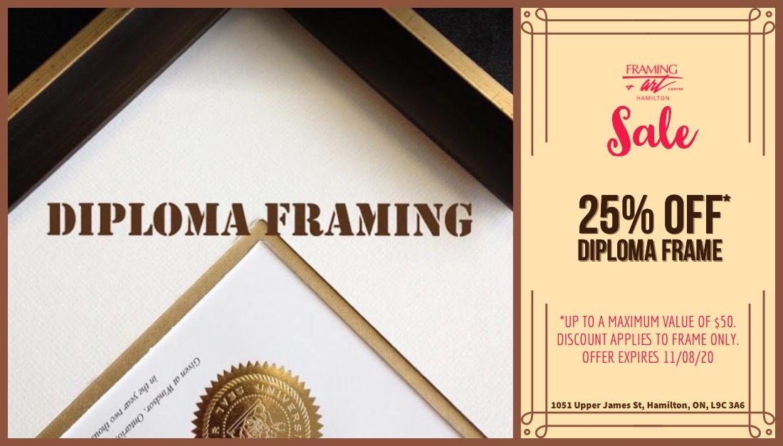 Diploma Promo Framing & Art Centre Hamilton